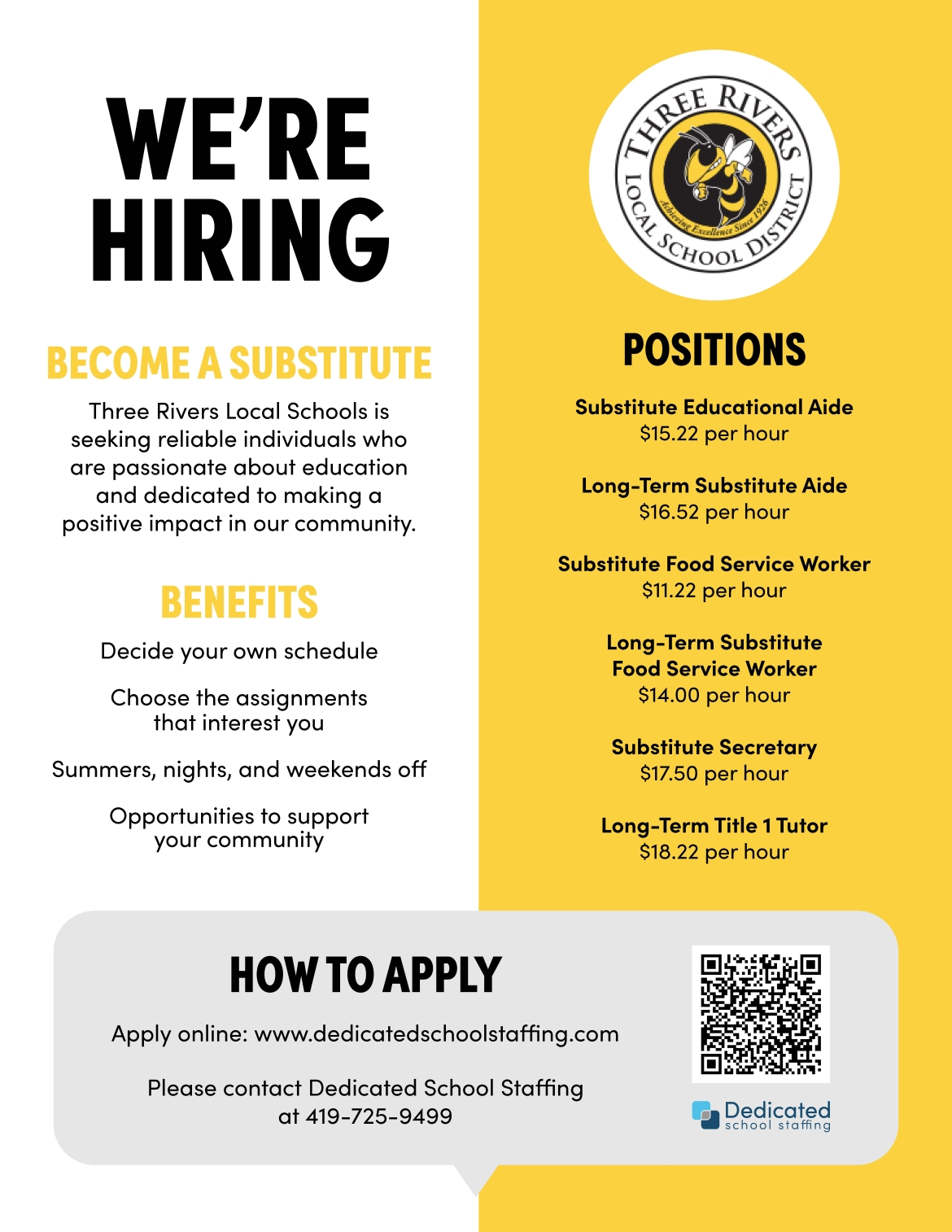 now hiring